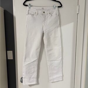 Hudson Jeans Women’s Nico Cigarette White Straight-Leg Jeans